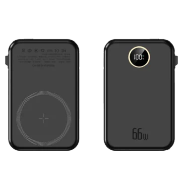 10 000 mAh powerbankas su integruotais kabeliais