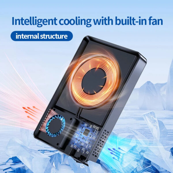 magnetic power bank 10000mah with cooling fan 4