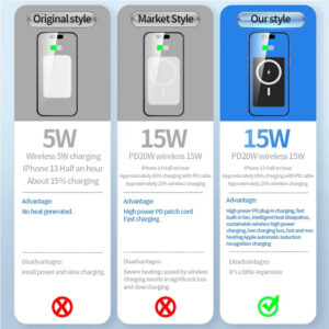 magnetic power bank 10000mah with cooling fan 8
